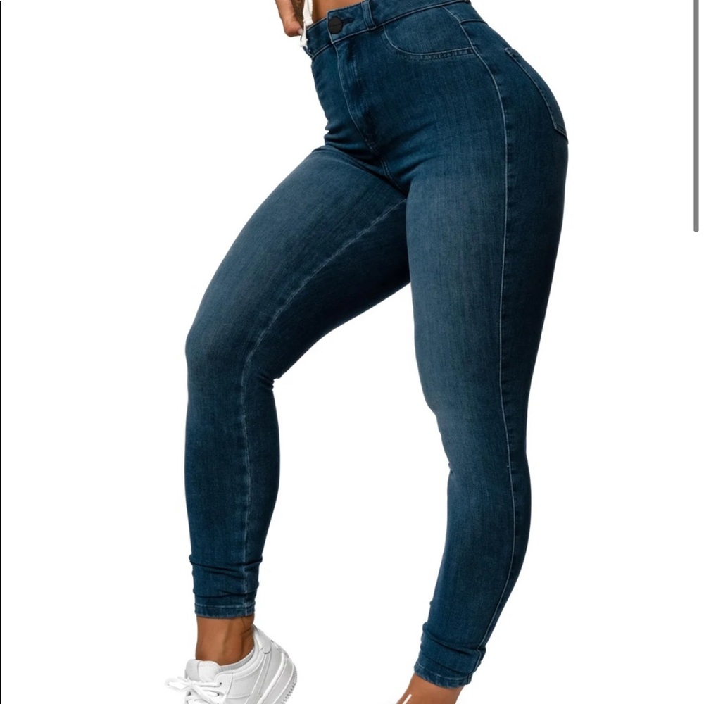 FITJEANS 360 V2 High Waisted Azure Blue Size XS